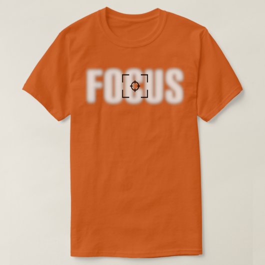 Camera Focus Lense Fotografie T-Shirt (Design vorne)