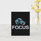 Camera Focus Motivation Karte (Gelbe Blume)