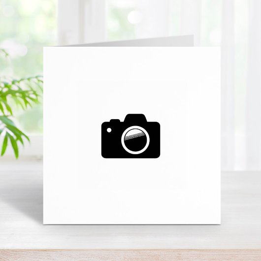 Camera Fotografie Loyalty Punch Card 1x1 Gummistempel