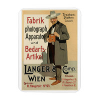 Camera Fotografy Ad, Wien, Österreich, Vintag Pos