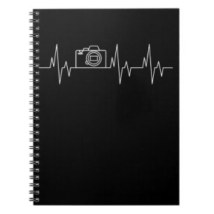 Camera Fotografy Heartbeat Funny EKG Fotograf Notizblock