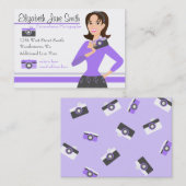 Camera Girl Business Card NEU Visitenkarte (Vorne/Hinten)