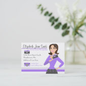 Camera Girl Business Card NEU Visitenkarte (Stehend Vorderseite)