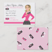 Camera Girl Visitenkarte (Vorne/Hinten)