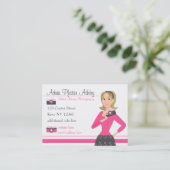 Camera Girl Visitenkarte (Stehend Vorderseite)