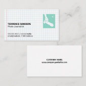 Camera | Gitterpapier | Journalismus Visitenkarte (Vorne/Hinten)