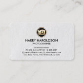 Camera Icon Fotograf Premium Business Card Visitenkarte (Vorderseite)