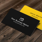 Camera Icon Schlicht Black Fotograf Visitenkarte