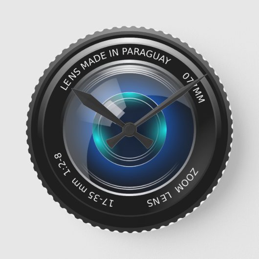 Camera Image Round Wall Uhr (Vorderseite)