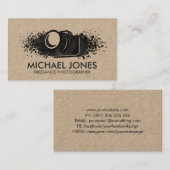 Camera Ink Spritzer Visitenkarte (Vorne/Hinten)