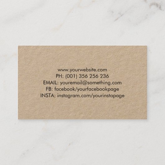 Camera Ink Spritzer Visitenkarte (Rückseite)