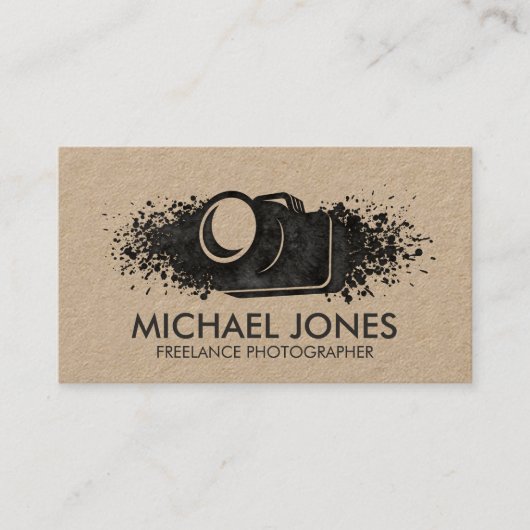 Camera Ink Spritzer Visitenkarte (Vorderseite)