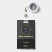 Camera Lens Abzeichen Ausweis (Vorderseite mit einziehbar)