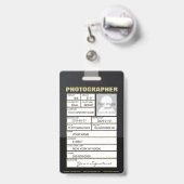 Camera Lens Abzeichen Ausweis (Rückseite mit einziehbar)