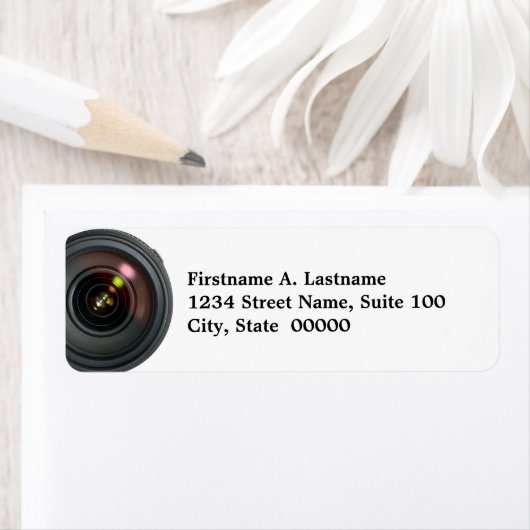 Camera Lens Address Labels (Insitu)