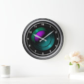 Camera Lens Fotodesign Clock Große Wanduhr (Zuhause)