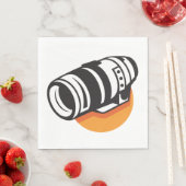 Camera Lens Paper Napkins Serviette (Beispiel)