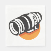 Camera Lens Paper Napkins Serviette (Vorderseite)