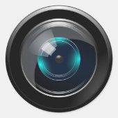 CAMERA LENS RUNDER AUFKLEBER (Vorderseite)