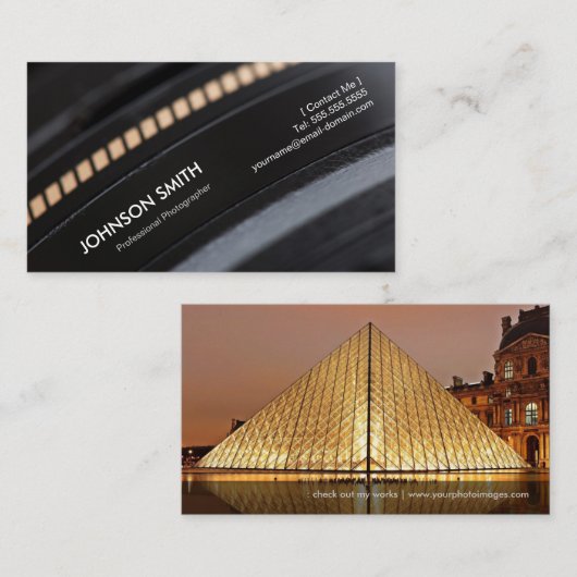 Camera Lens - Zeigen Sie Ihr bestes Bild auf der R Visitenkarte (Vorne/Hinten)