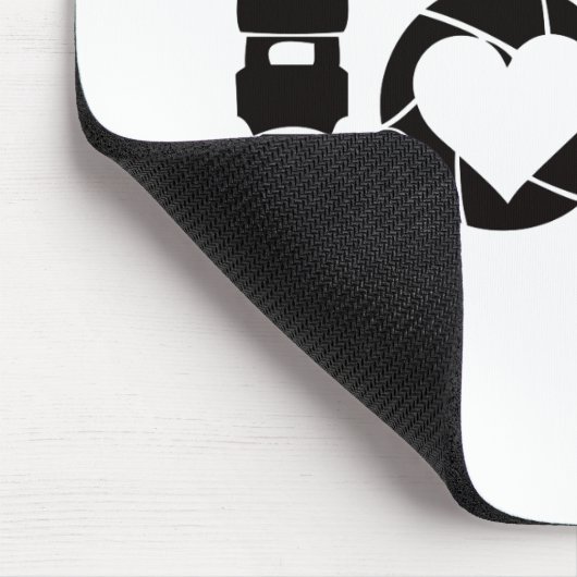 Camera-Liebe Mousepad (Ecke)