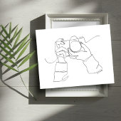 Camera Line Art | Eine Linie Art | Poster
