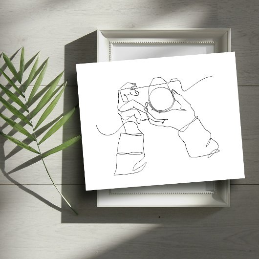 Camera Line Art | Eine Linie Art | Poster