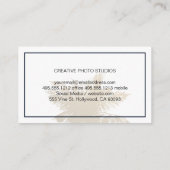 Camera-Logo | Tropische Bäume Visitenkarte (Rückseite)