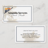 Camera-Logo | Tropische Bäume Visitenkarte (Vorne/Hinten)