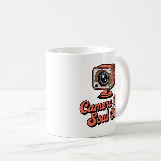 Camera Off, Soul On | Burnout with Coffee Sass   Kaffeetasse (VorderseiteRechts)