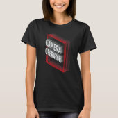 Camera Operator Job Title Appreciation Retro T-Shirt (Vorderseite)