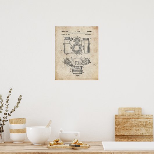 Camera-Patent Poster (Küche)
