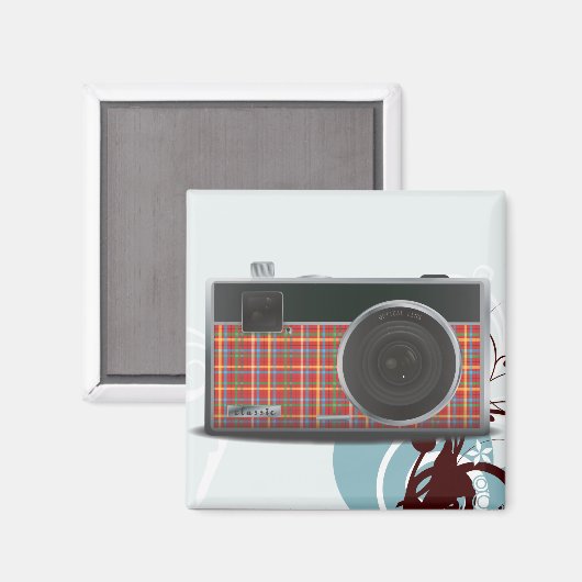 Camera Picnic Magnet (Vorderseite/Rückseite)