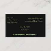 Camera Roll Business Card Visitenkarte (Rückseite)