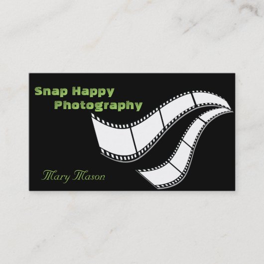 Camera Roll Business Card Visitenkarte (Vorderseite)