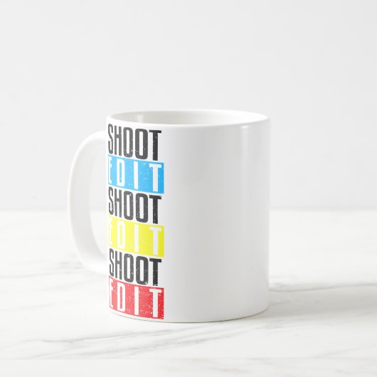 Camera Shoot Edit Shoot Edit Shoot E... Photograph Kaffeetasse (Vorderseite Links)