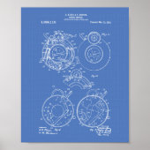 Camera Shutter 1914 Patent Art Blueprint Poster (Vorne)