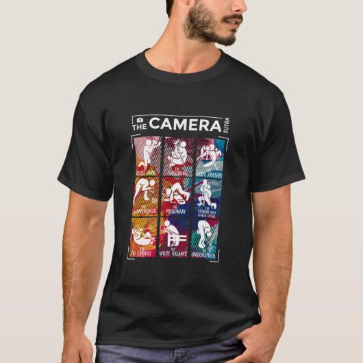 Camera Sutra photographer taking photos camera gif T-Shirt (Vorderseite)
