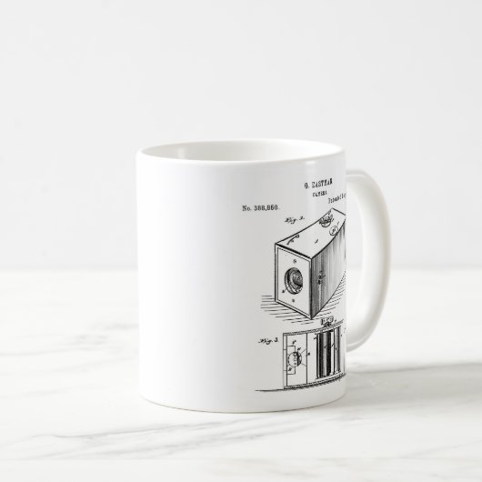 Camera-Tasse der Classic Box Kaffeetasse (VorderseiteRechts)