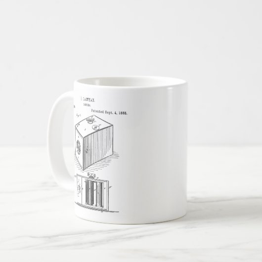 Camera-Tasse der Classic Box Kaffeetasse (Vorderseite Links)