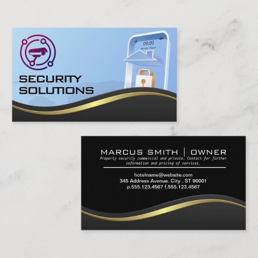 Camera | Technische Cybersicherheit Visitenkarte (Vorne/Hinten)