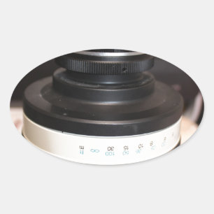 Camera Telescope Lens Ovaler Aufkleber