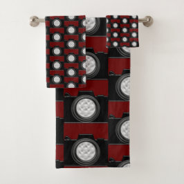 Camera Theme Bath Handtuch Set
