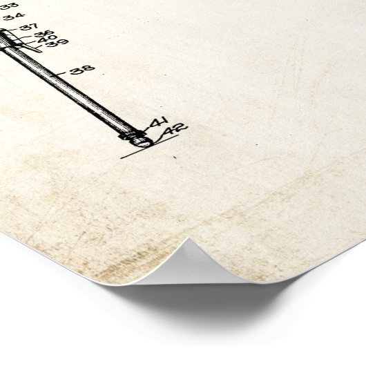 Camera Tripod Patent Print 1942 Poster (Ecke)