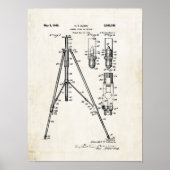 Camera Tripod Patent Print 1942 Poster (Vorne)