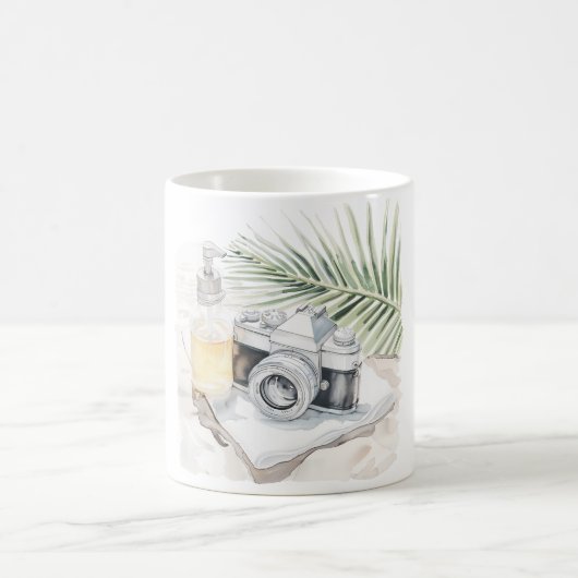 Camera Tropical Leaves Kaffeetasse (Mittel)
