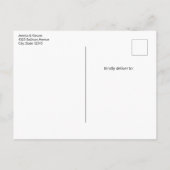 Camera with Flowers Retro Pastel Image Ankündigungspostkarte (Rückseite)