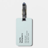 Camera with Flowers Retro Pastel Image Gepäckanhänger (Rückseite vertikal)