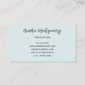 Camera with Flowers Retro Pastel Image Visitenkarte (Rückseite)