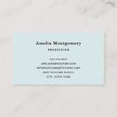 Camera with Flowers Retro Pastel Image Visitenkarte (Rückseite)